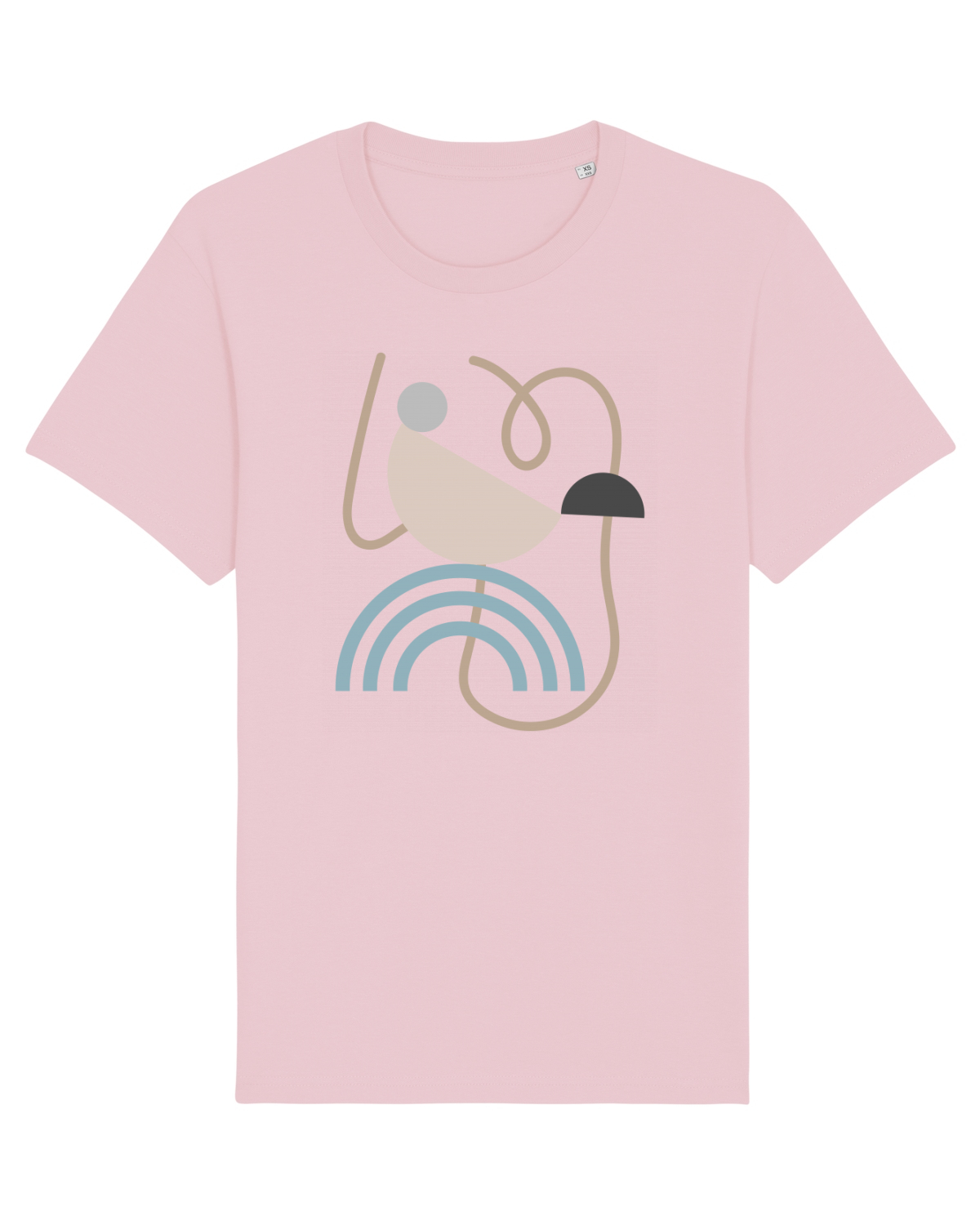 Tricou mânecă scurtă Unisex Rocker Cotton Pink