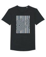 Abstract Reality Tricou mânecă scurtă guler larg Bărbat Skater