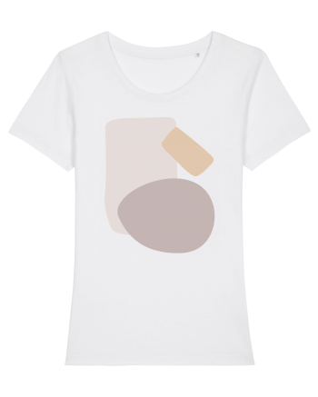 Abstract Simple Shapes White