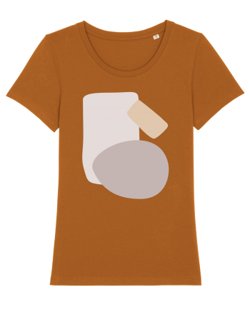 Abstract Simple Shapes Roasted Orange