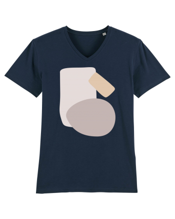 Abstract Simple Shapes French Navy