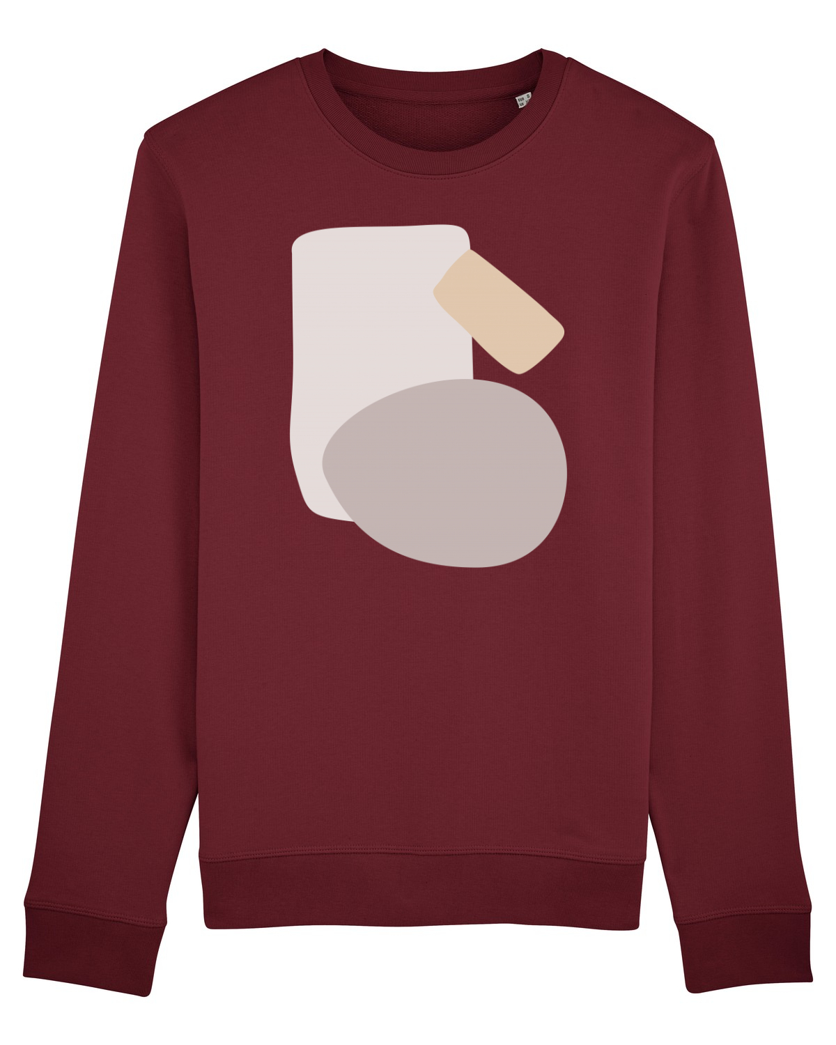Bluză mânecă lungă Unisex Rise Burgundy