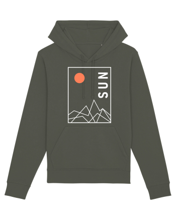 Abstract Sun and Mountains Khaki