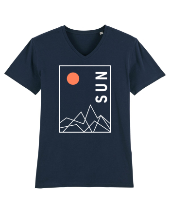 Abstract Sun and Mountains French Navy