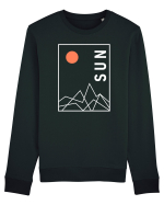 Abstract Sun and Mountains Bluză mânecă lungă Unisex Rise