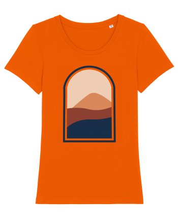 Abstract View Bright Orange