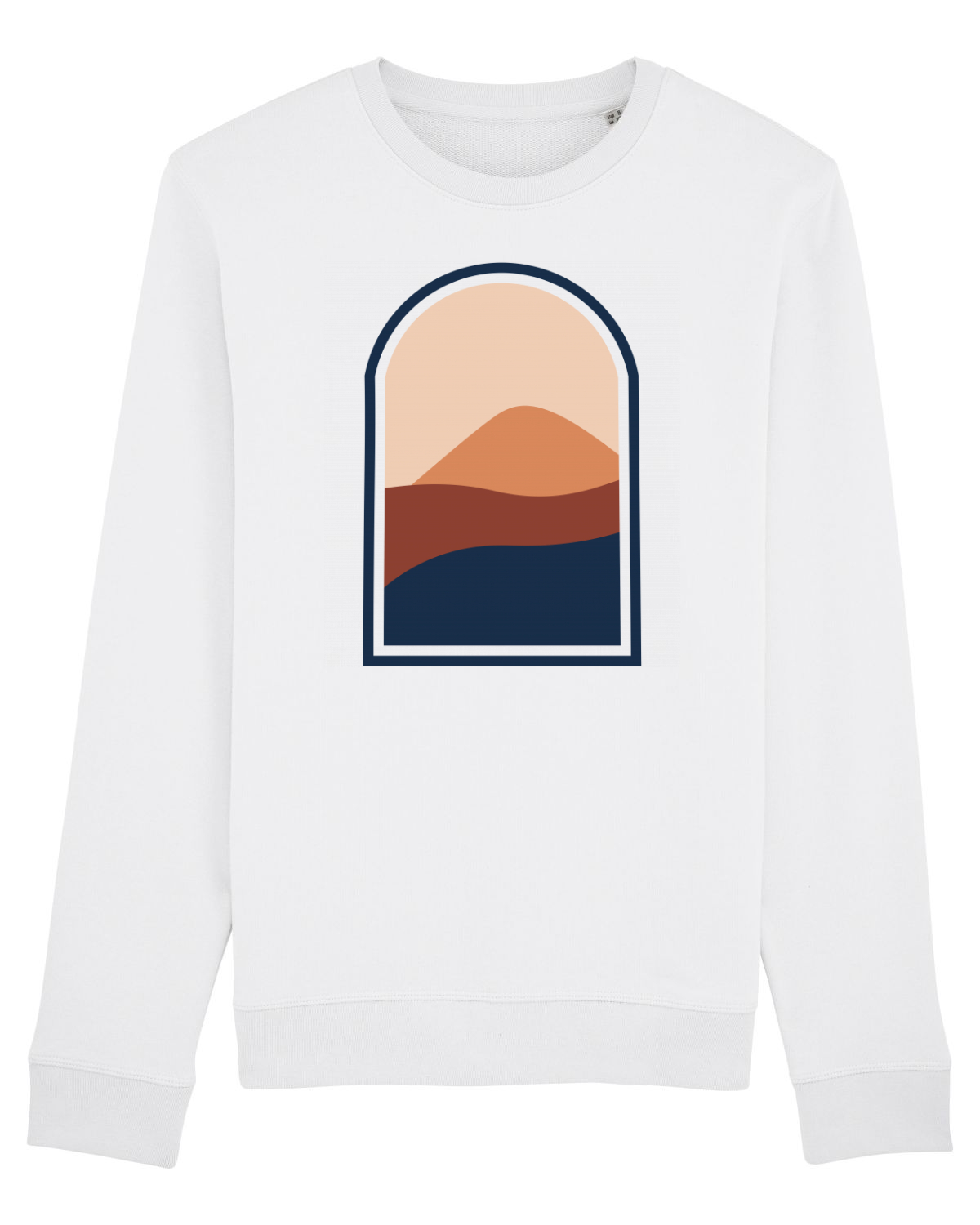 Bluză mânecă lungă Unisex Rise White