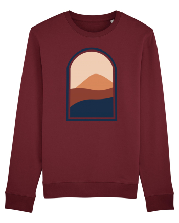 Abstract View Burgundy