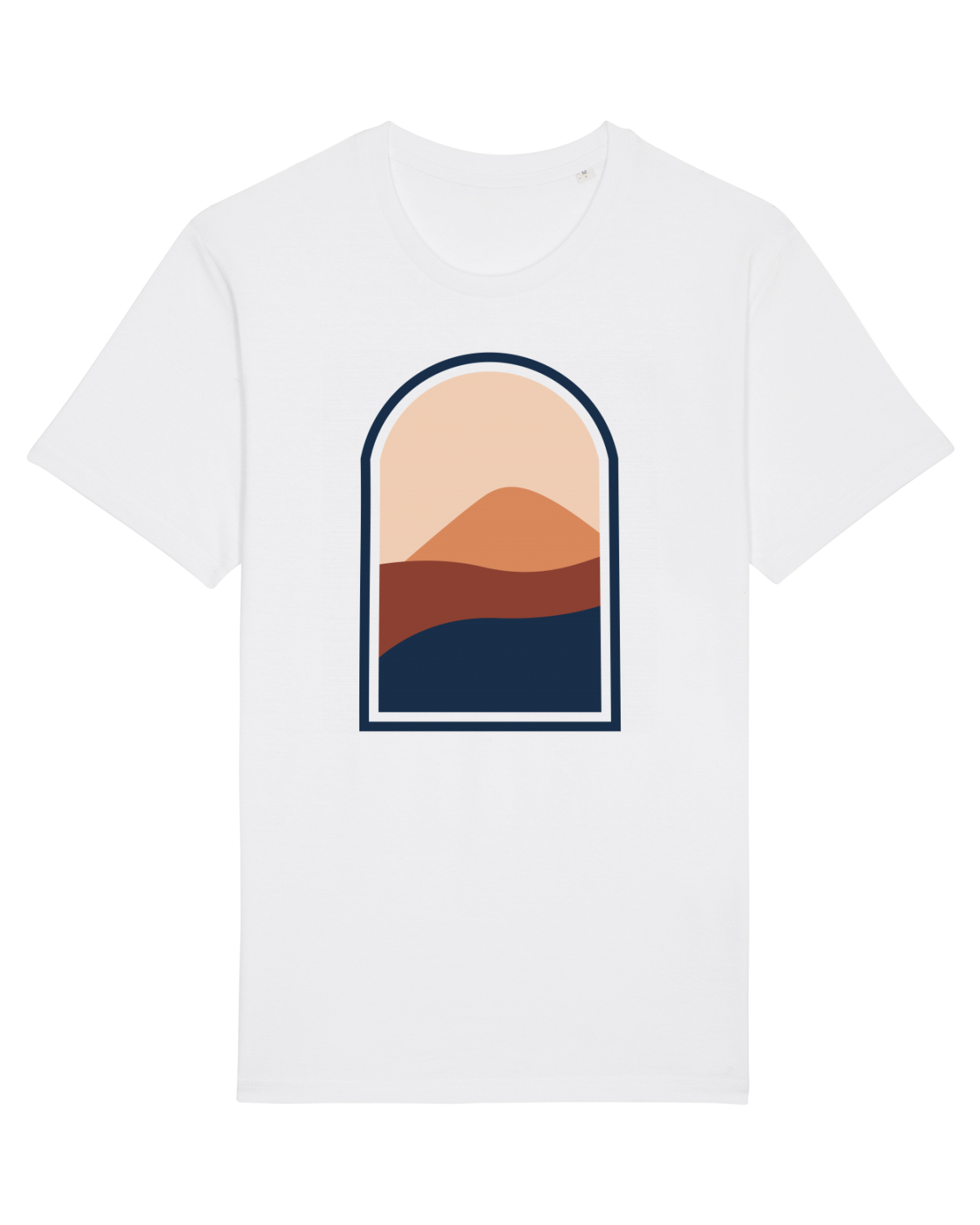 Tricou mânecă scurtă Unisex Rocker White