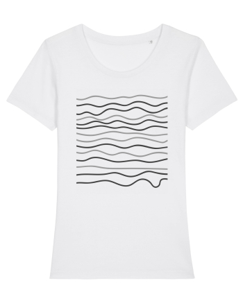 Abstract Waves White