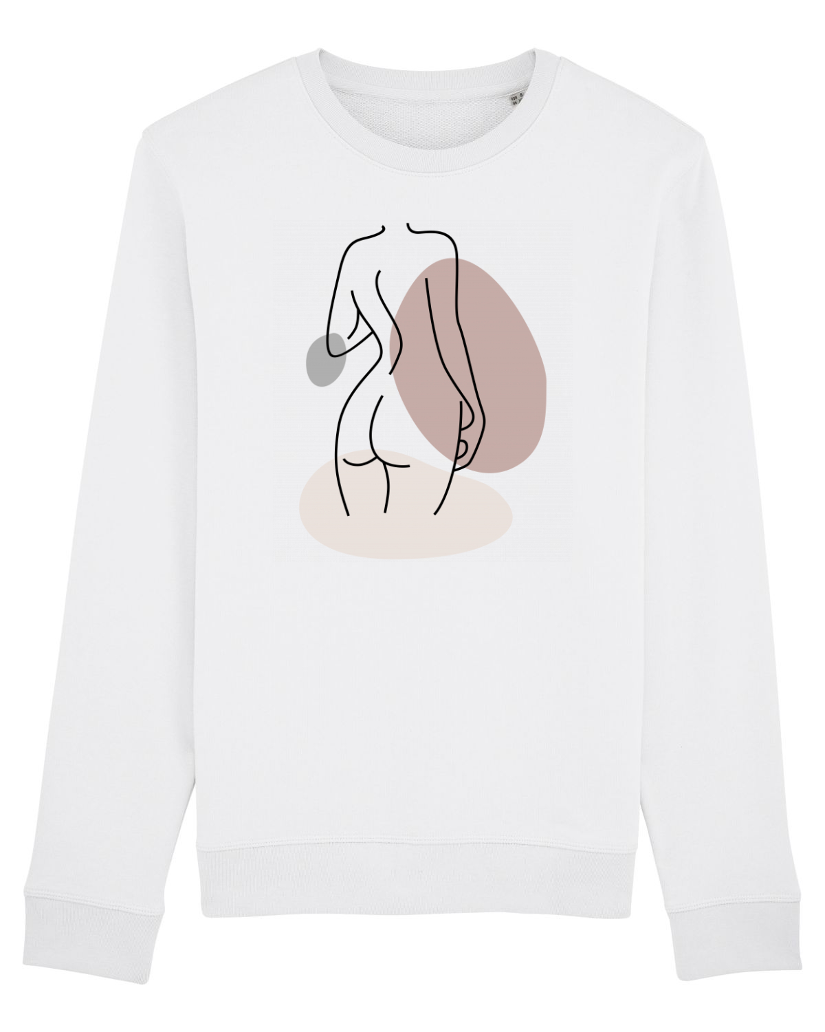 Bluză mânecă lungă Unisex Rise White