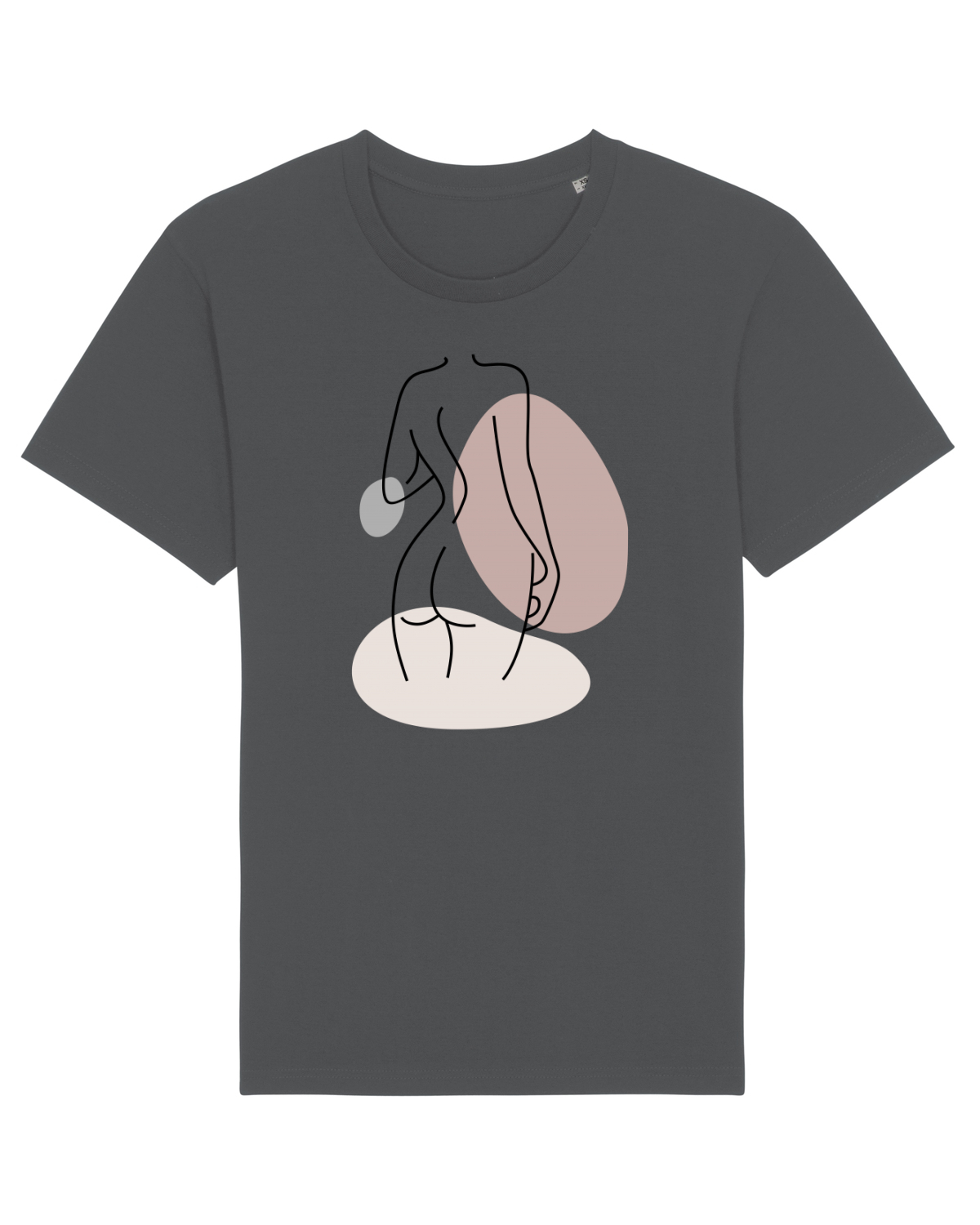 Tricou mânecă scurtă Unisex Rocker Anthracite
