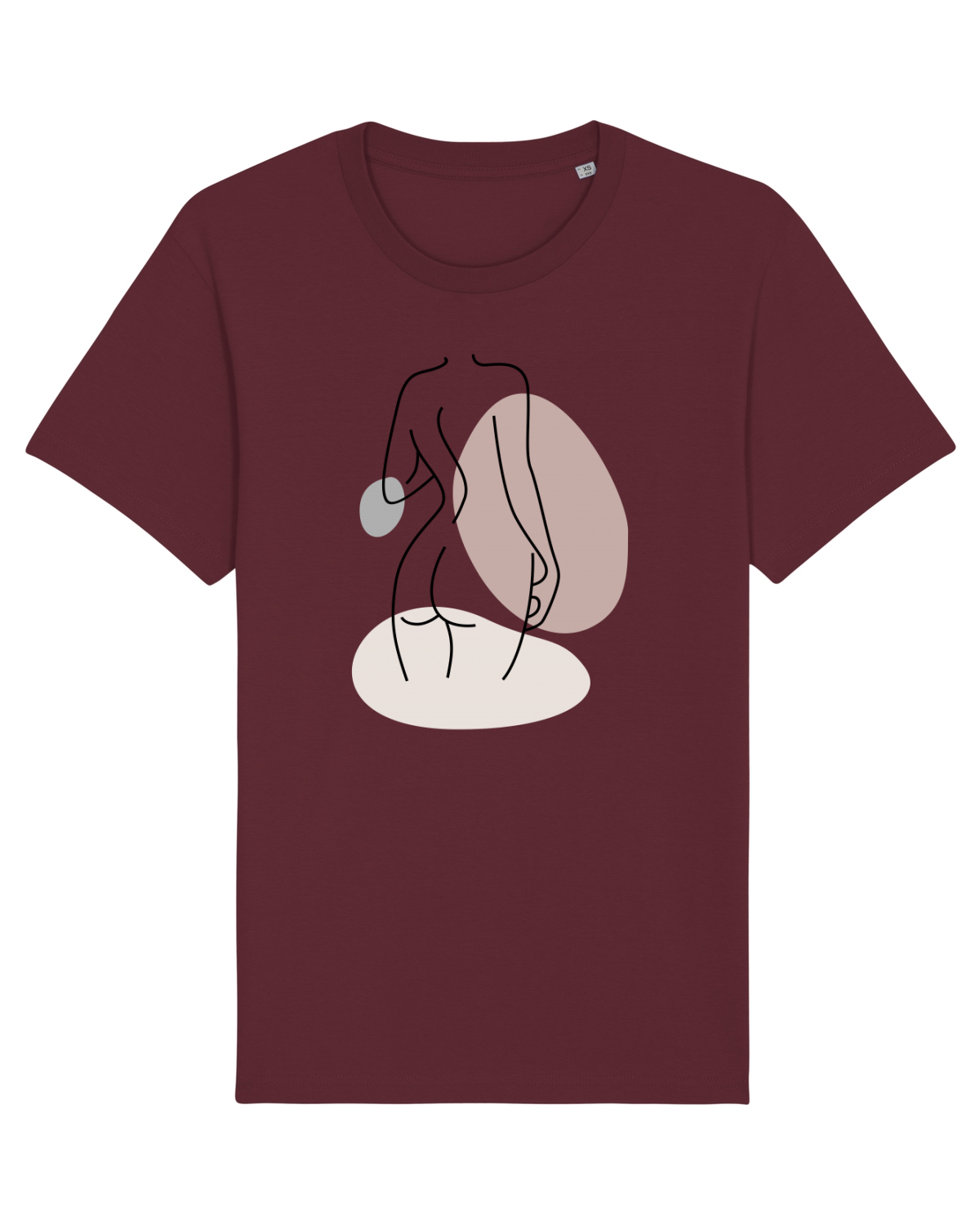 Tricou mânecă scurtă Unisex Rocker Burgundy