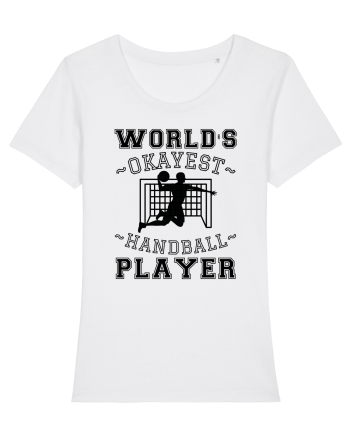World'S Okayest Handball Player White