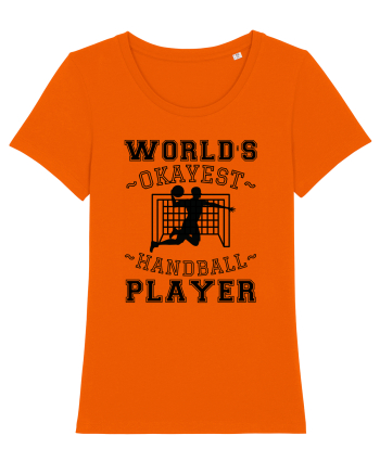 World'S Okayest Handball Player Bright Orange