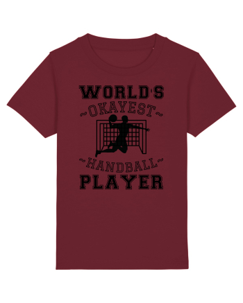 World'S Okayest Handball Player Burgundy