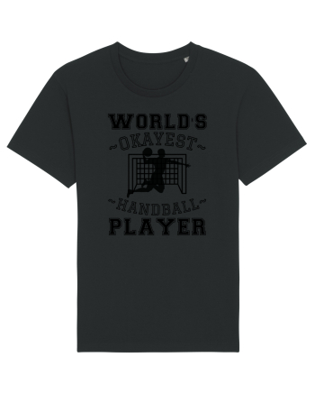 World'S Okayest Handball Player Black