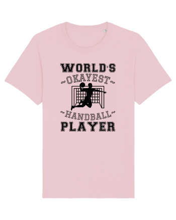 World'S Okayest Handball Player Cotton Pink