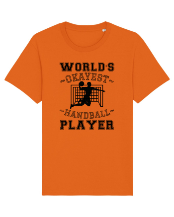 World'S Okayest Handball Player Bright Orange