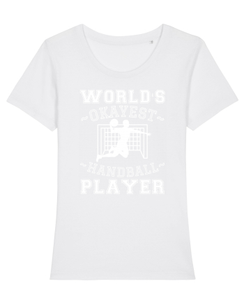 World'S Okayest Handball Player White