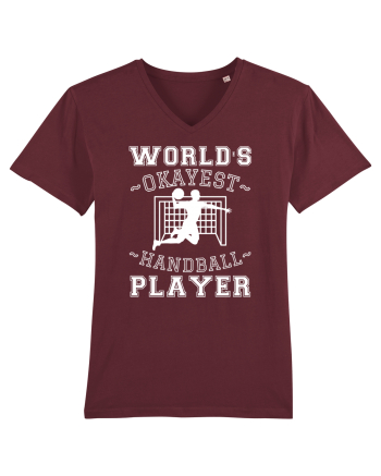 World'S Okayest Handball Player Burgundy