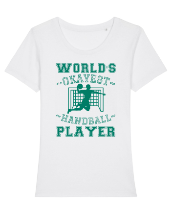 World'S Okayest Handball Player White