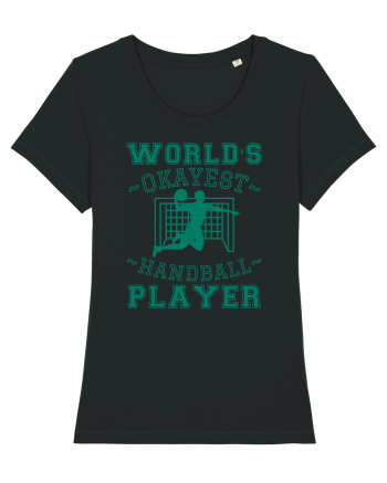 World'S Okayest Handball Player Black