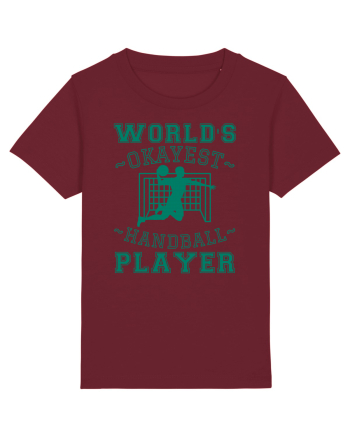 World'S Okayest Handball Player Burgundy