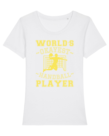 World'S Okayest Handball Player White