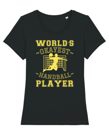 World'S Okayest Handball Player Black