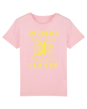 World'S Okayest Handball Player Cotton Pink