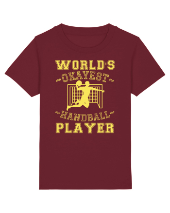 World'S Okayest Handball Player Burgundy