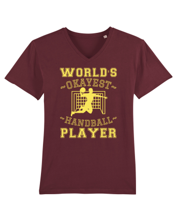 World'S Okayest Handball Player Burgundy