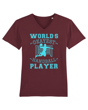 World'S Okayest Handball Player Burgundy