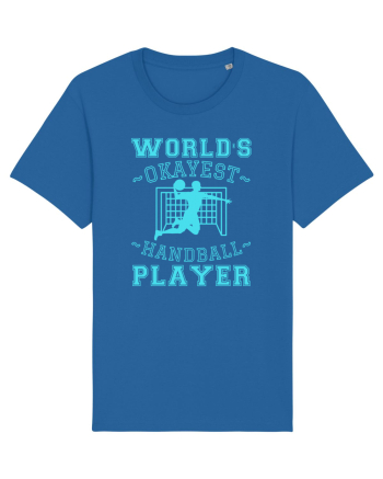 World'S Okayest Handball Player Royal Blue