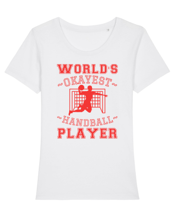 World'S Okayest Handball Player White