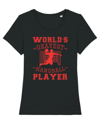 World'S Okayest Handball Player Black