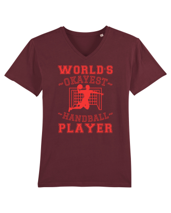 World'S Okayest Handball Player Burgundy