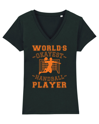 World'S Okayest Handball Player Black
