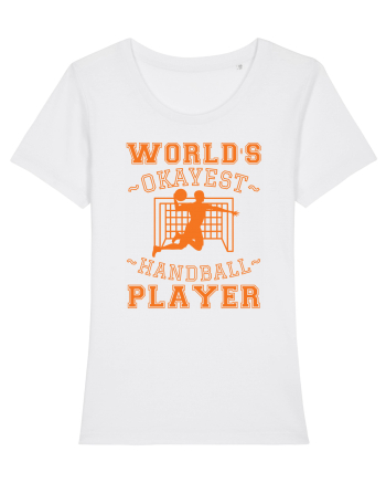 World'S Okayest Handball Player White