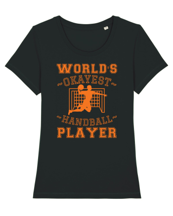 World'S Okayest Handball Player Black