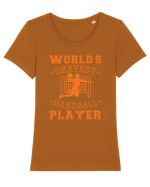 World'S Okayest Handball Player Tricou mânecă scurtă guler larg fitted Damă Expresser