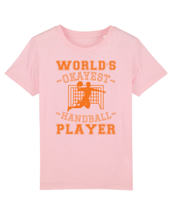 World'S Okayest Handball Player Cotton Pink