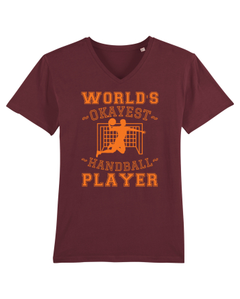 World'S Okayest Handball Player Burgundy