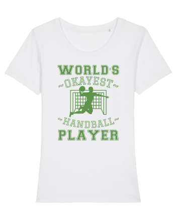 World'S Okayest Handball Player White