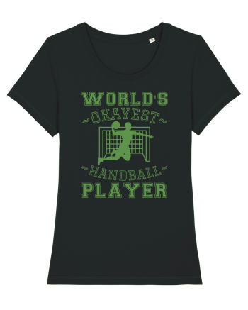 World'S Okayest Handball Player Black