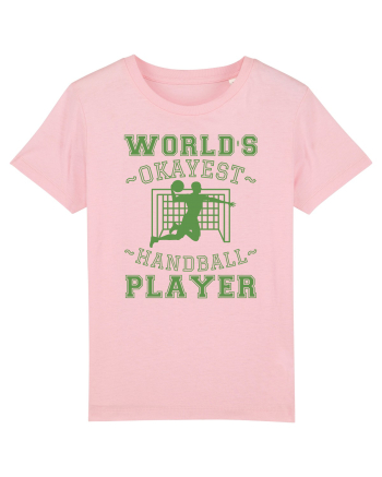 World'S Okayest Handball Player Cotton Pink