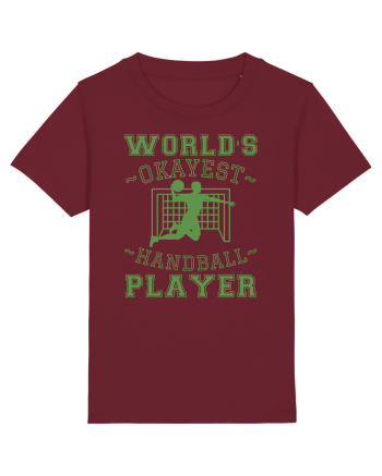 World'S Okayest Handball Player Burgundy