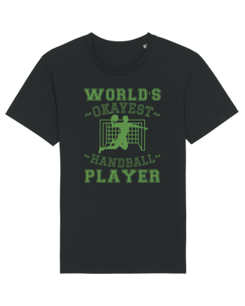 World'S Okayest Handball Player Black