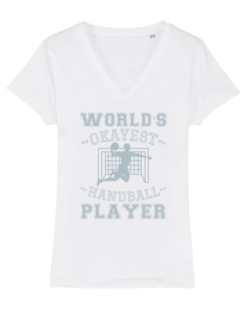 World'S Okayest Handball Player White